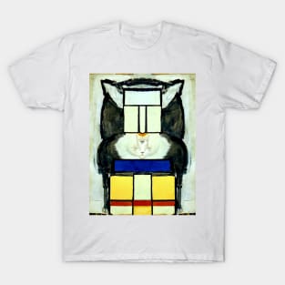 Portrait of Mondrian's cat T-Shirt